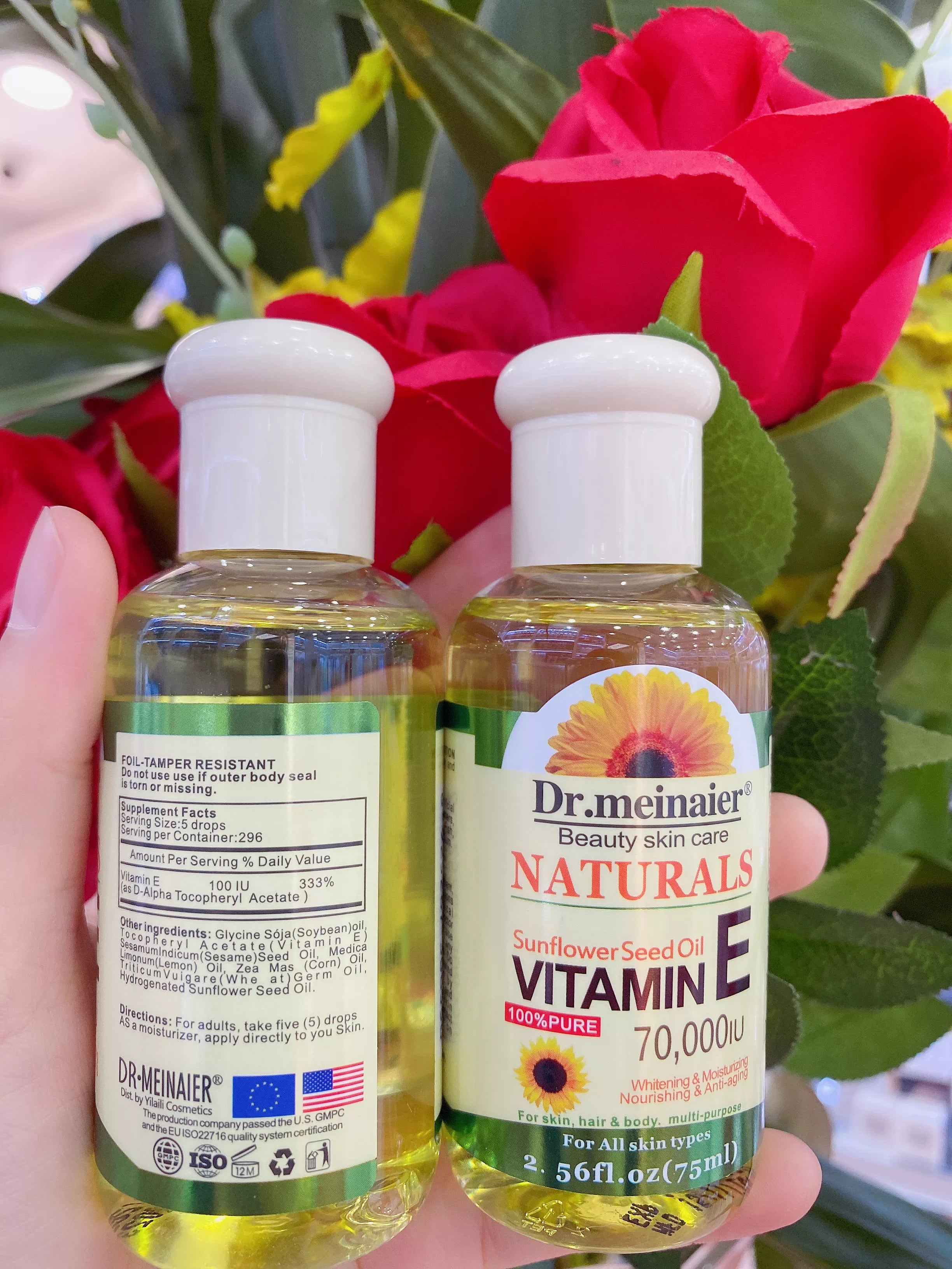 sunflower seed vitamin E oil Suga Glam Skincare