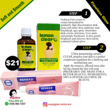 Load image into Gallery viewer, LEMON CLEAR AND FASHION FAIR CREAM (SET)
